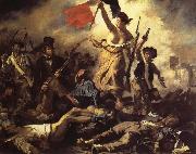 Eugene Delacroix The 28ste July De Freedom that the people leads oil painting